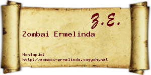 Zombai Ermelinda névjegykártya